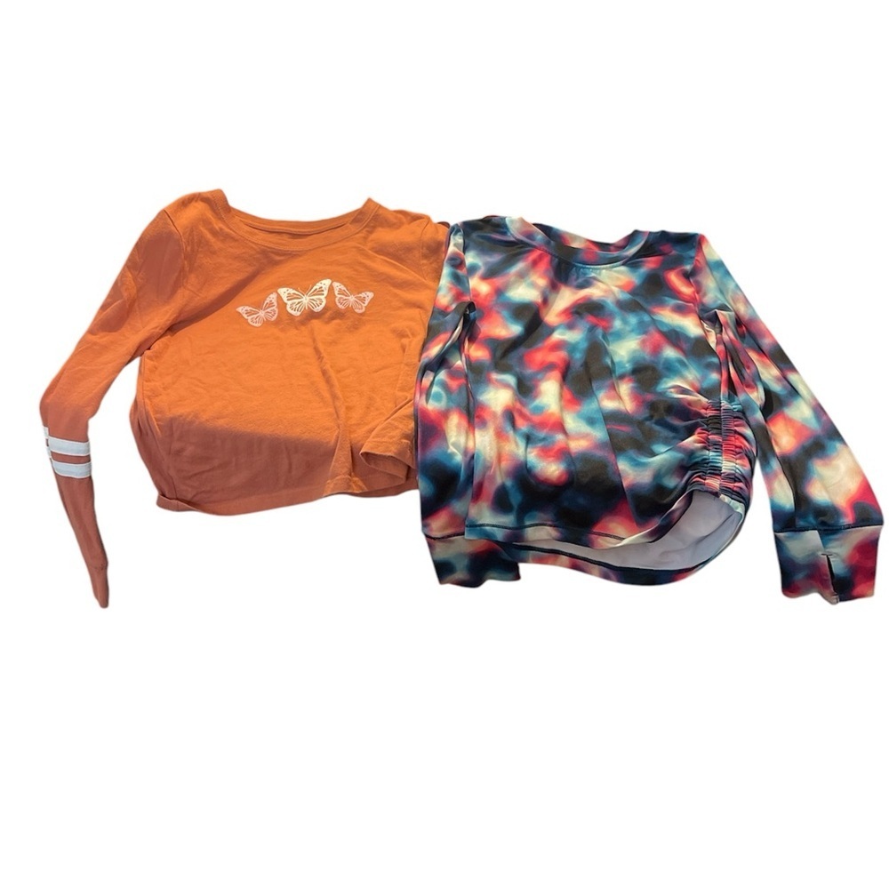 Girls Long Sleeve Shirt Bundle – Size Small (7) #52